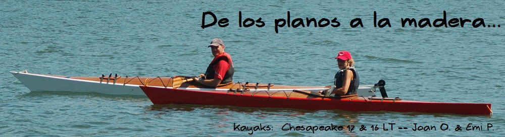 Kayaks de madera, Chesapeake 17 & Chesapeake 16 LT, dos obras de arte sobre el agua