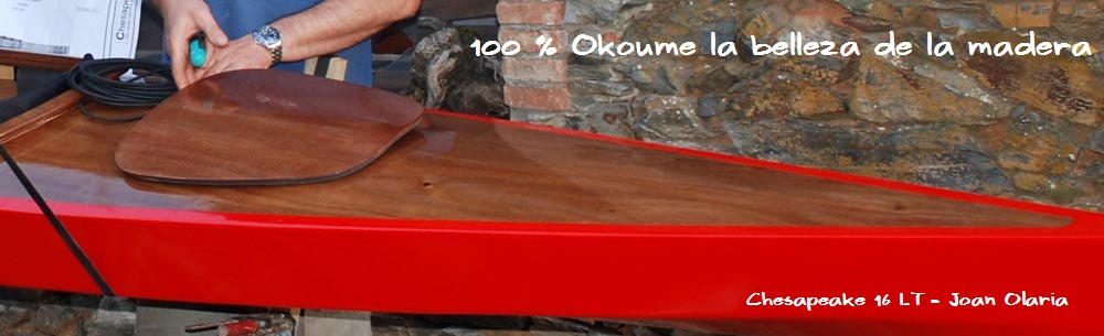 Kayak de madera de Okoume, Chesapeake 16 LT