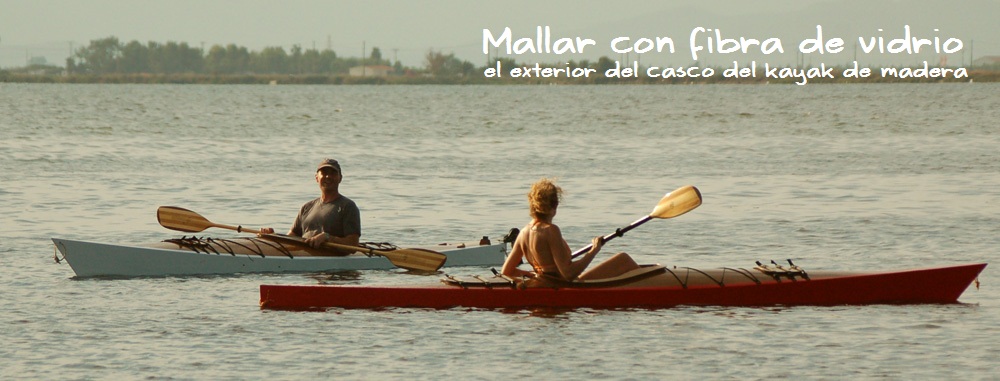 Kayaks de madera Chesapeake, vacaciones y excursiones en piragua en la Bahía dels Alfacs ( Delta del Ebro)